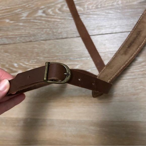 Vtg Pendleton Leather Throw Blanket Carrier | USA Made | Premium Brown Cowhide - Picture 6 of 6